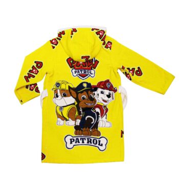 paw patrol design bathrobe towel