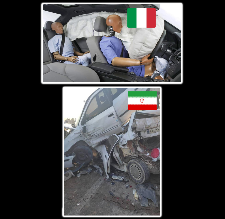 تفاوت های مردم ایران و ایتالیا